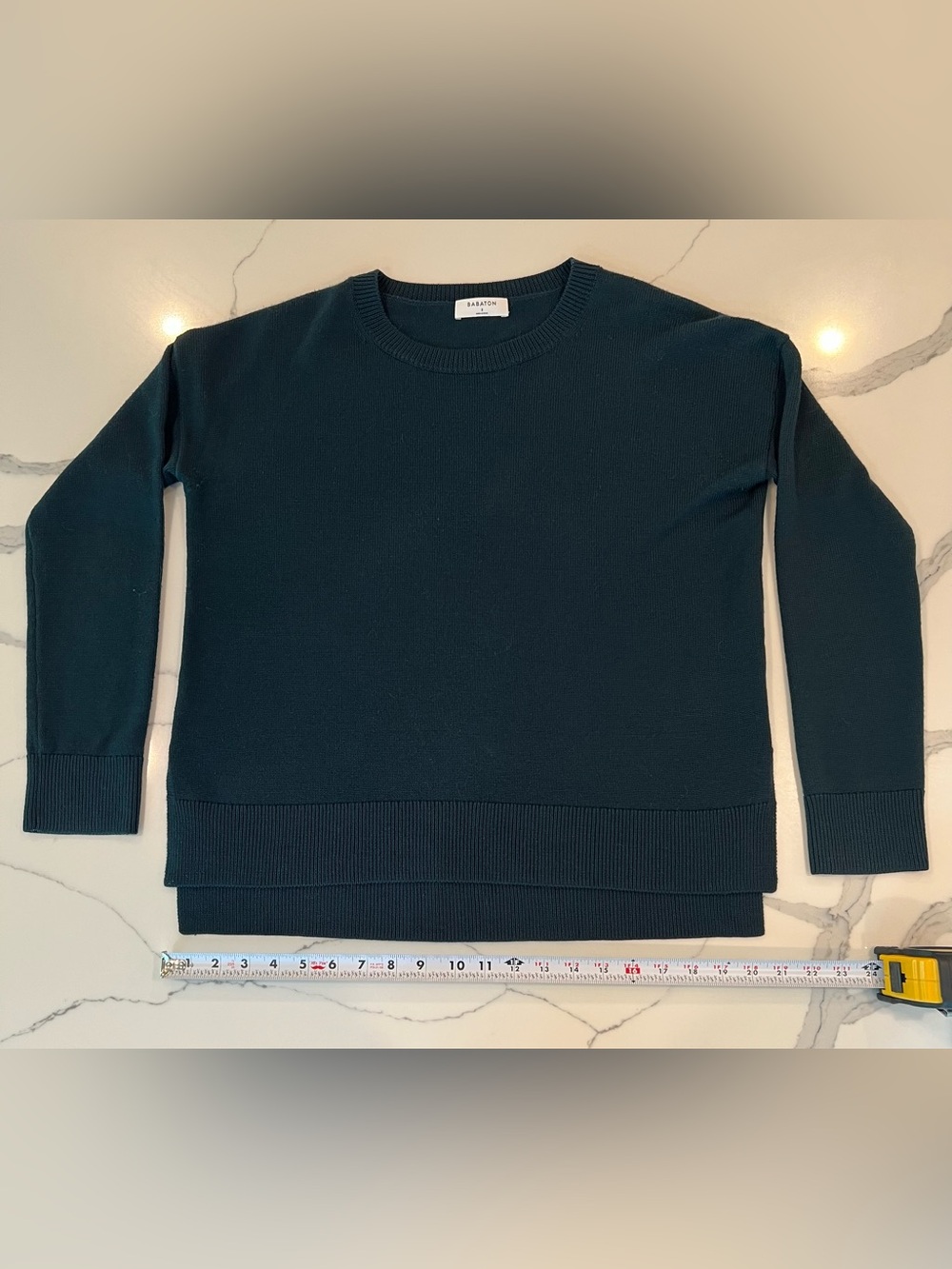 Babaton Teal Crewneck Sweater